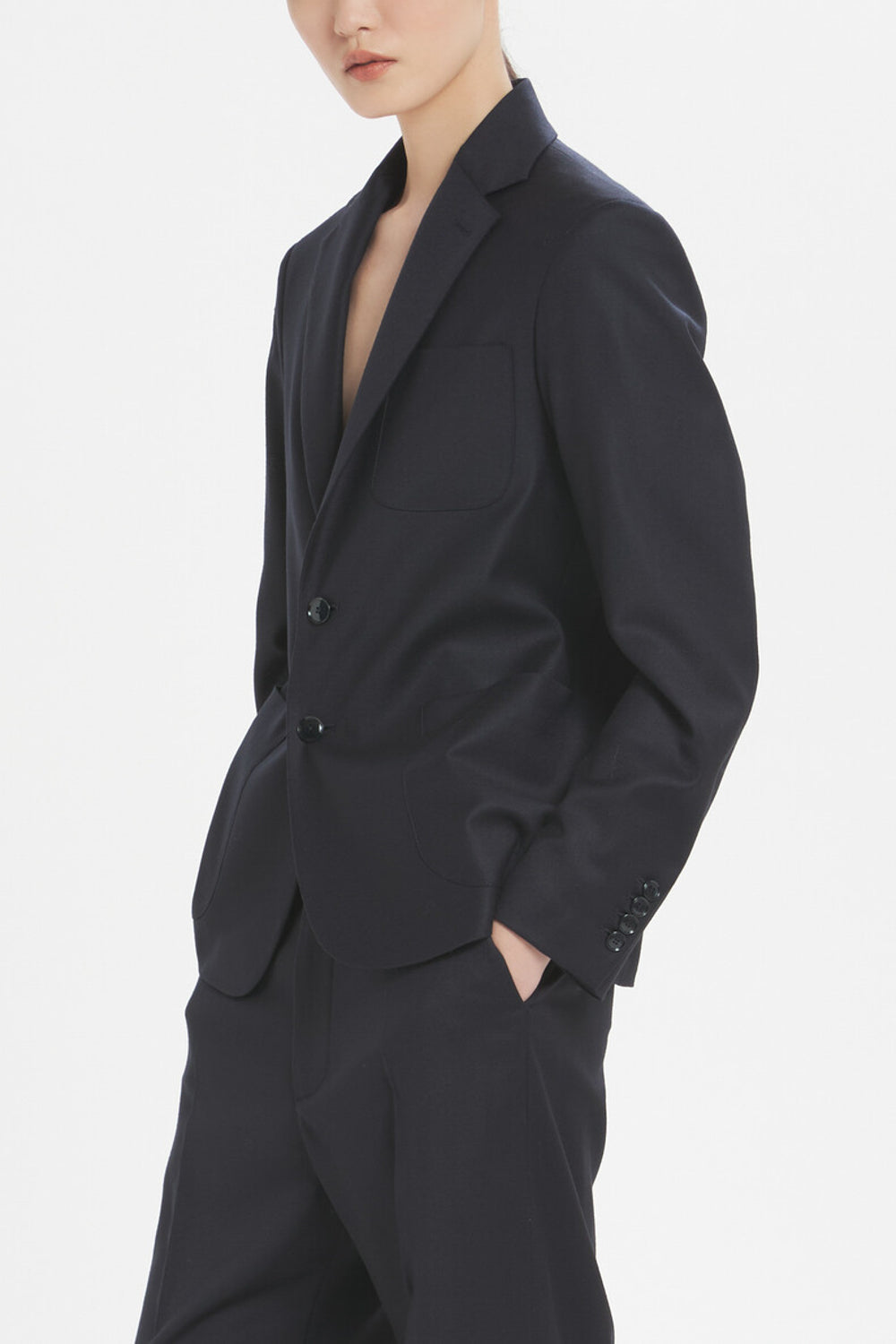 Sila Flan Jacket - Navy