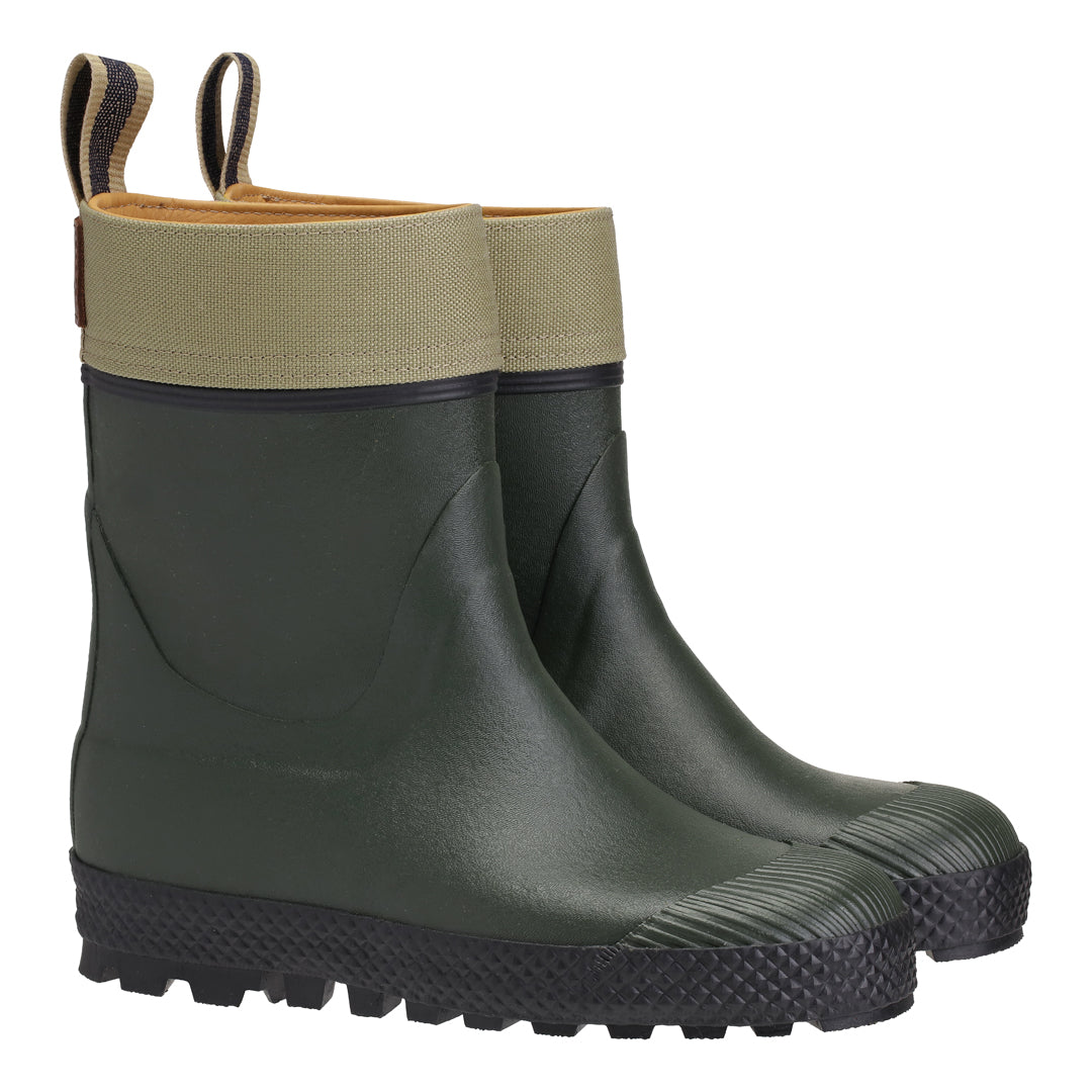 Short-sleeved rubber boots - Light Olive Canvas