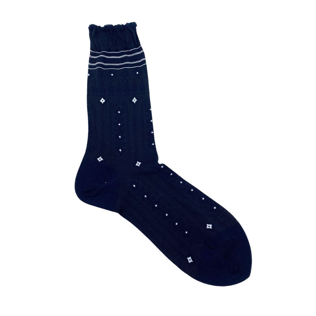 Hand in Hand Strømper - Black Navy - Str. 36-40