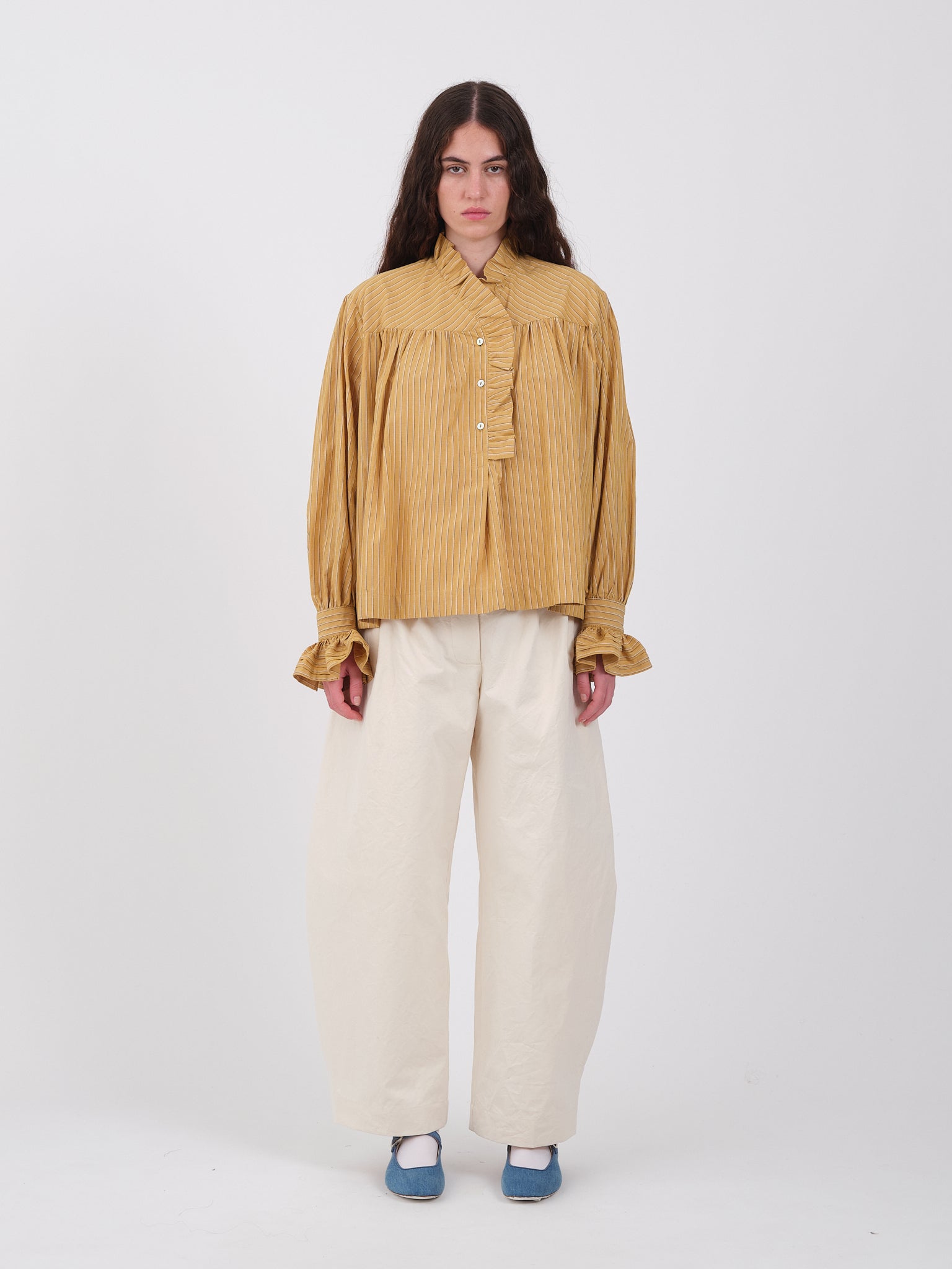 Japanese Striped Cotton Sophie Shirt