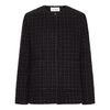 Lily Jacket - Navy Check Double-Sided Wool