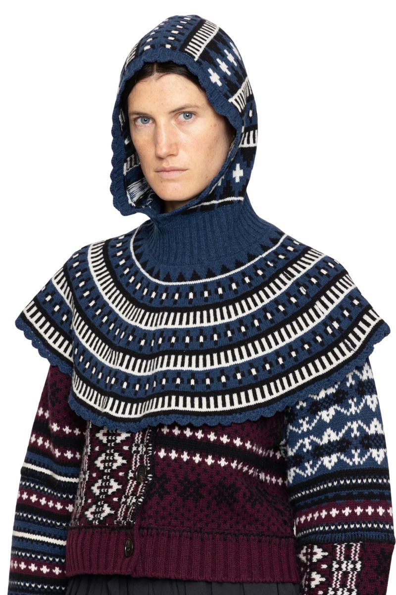Linea Fair Isle Balaclava - Blue