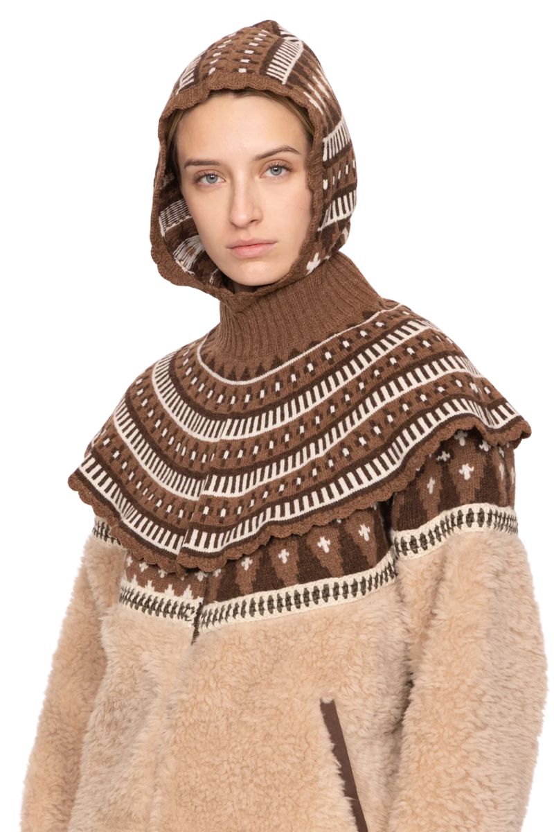 Linea Fair Isle Balaclava - Camel