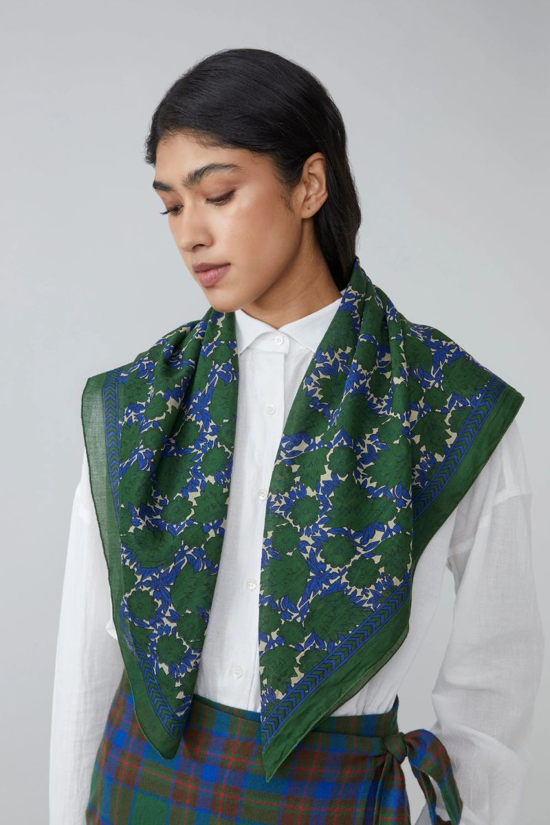 Cotton Foulard no.680 - British Green