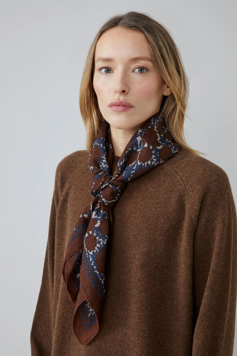 Cotton Foulard no.680 - Coffee