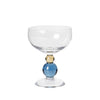 Noam Champagne Glass - Hazel/Blue Smoke