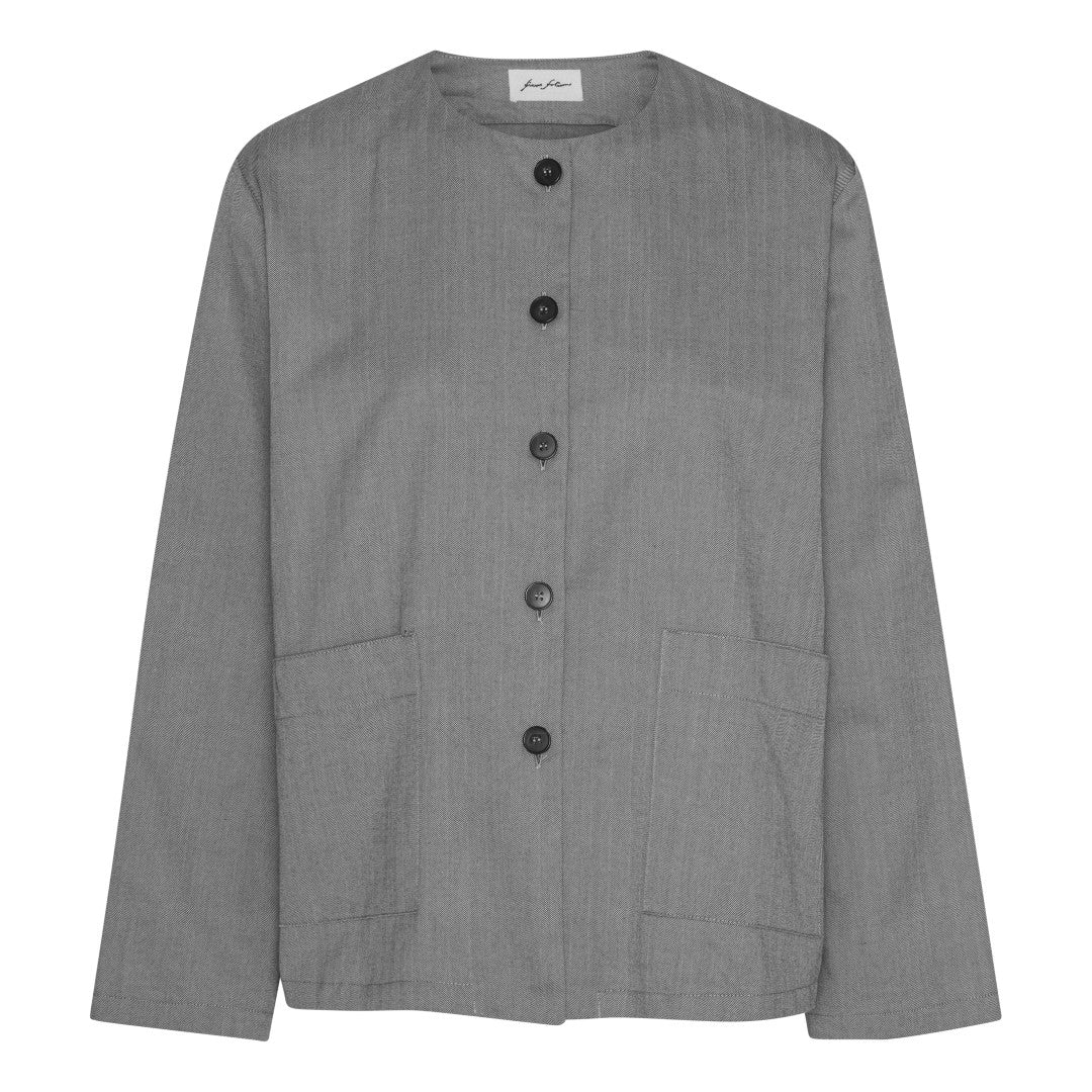 Oscar Shirt - Gray Herringbone