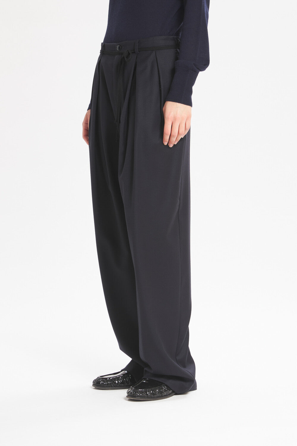 Pestrin Bukser Flan - Navy