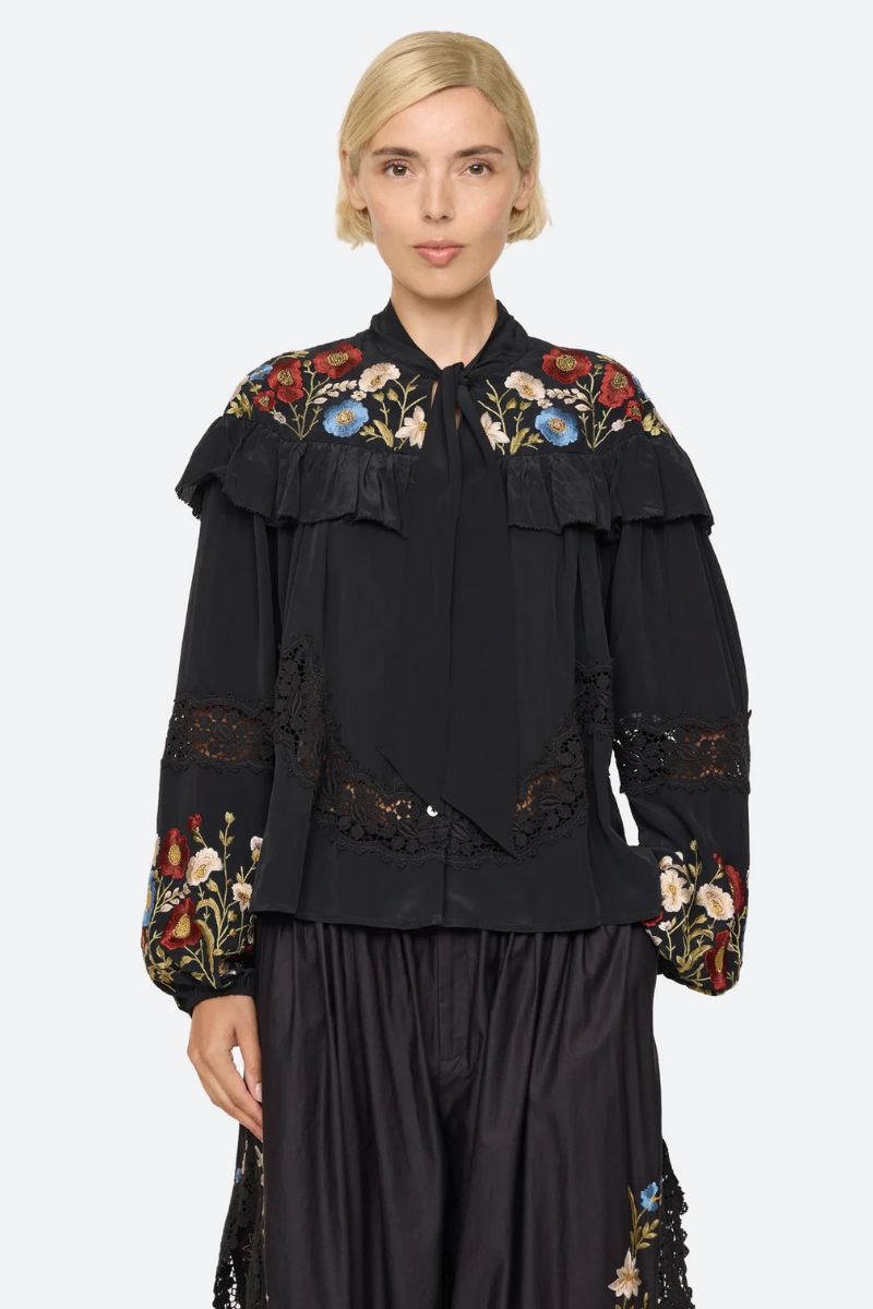 Ruwa Bow Top - Black