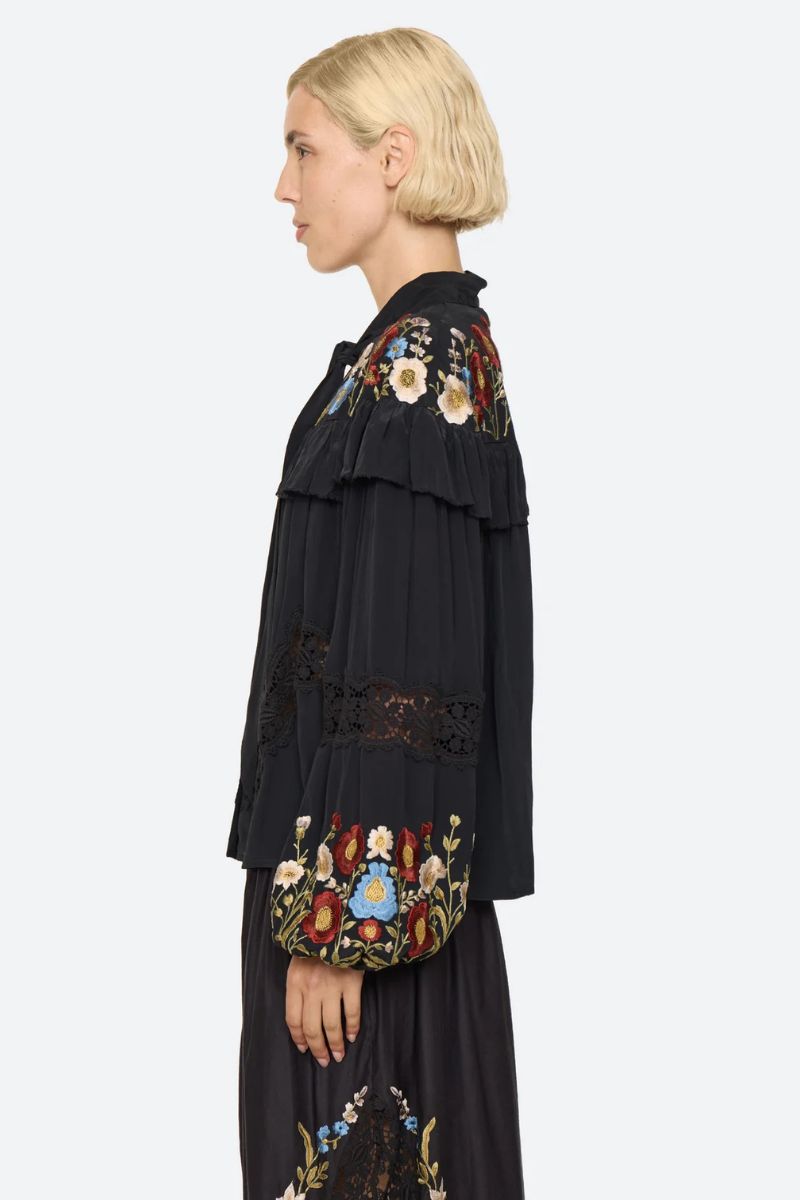 Ruwa Bow Top - Black