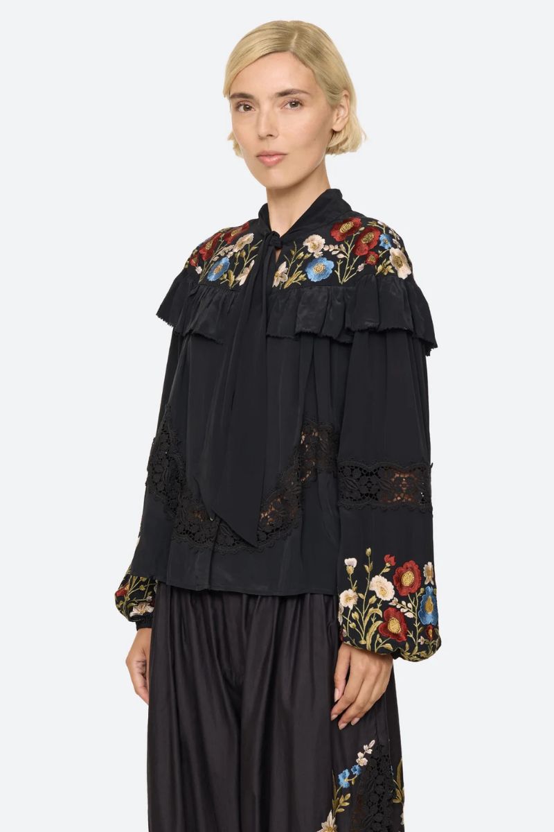Ruwa Bow Top - Black