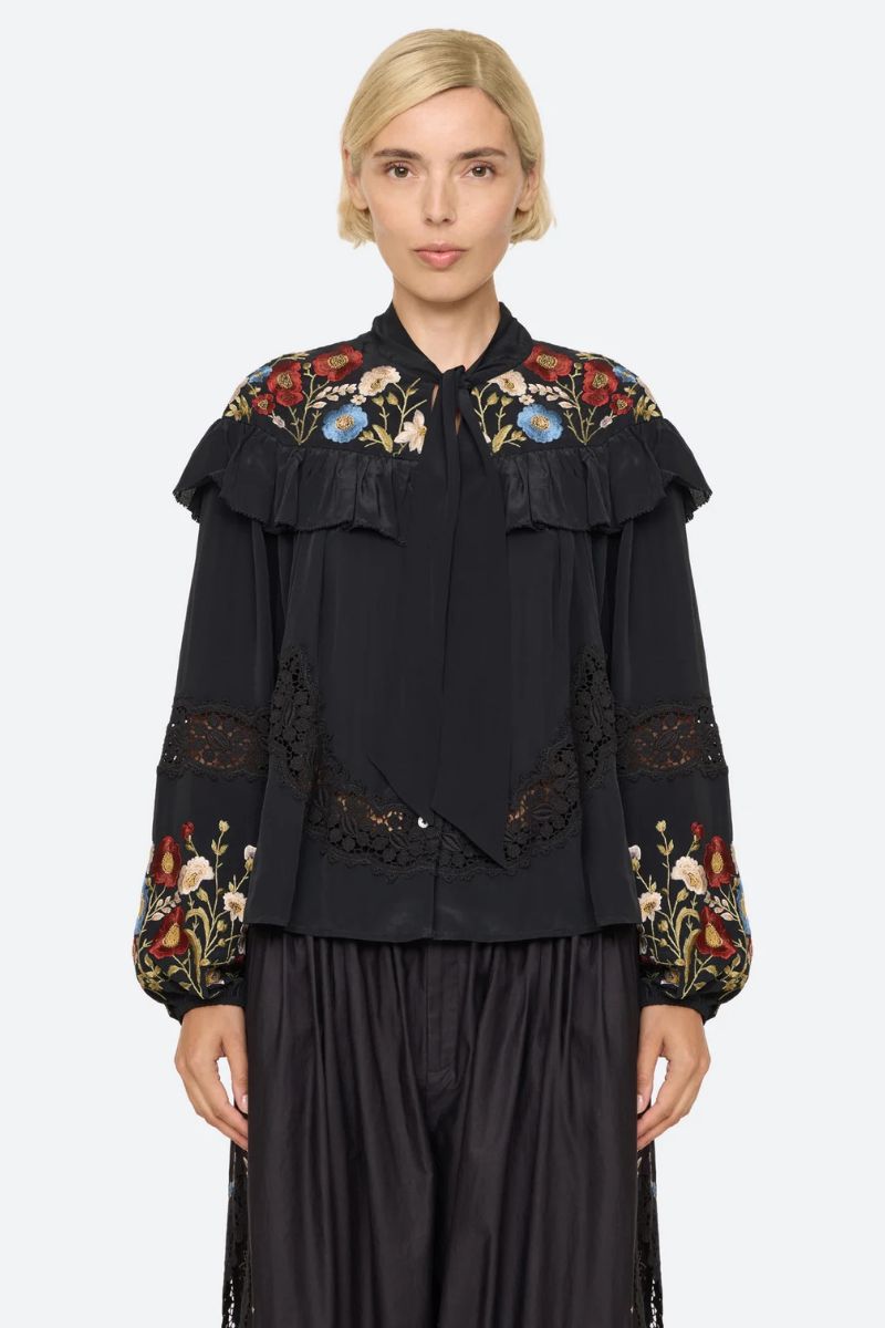 Ruwa Bow Top - Black