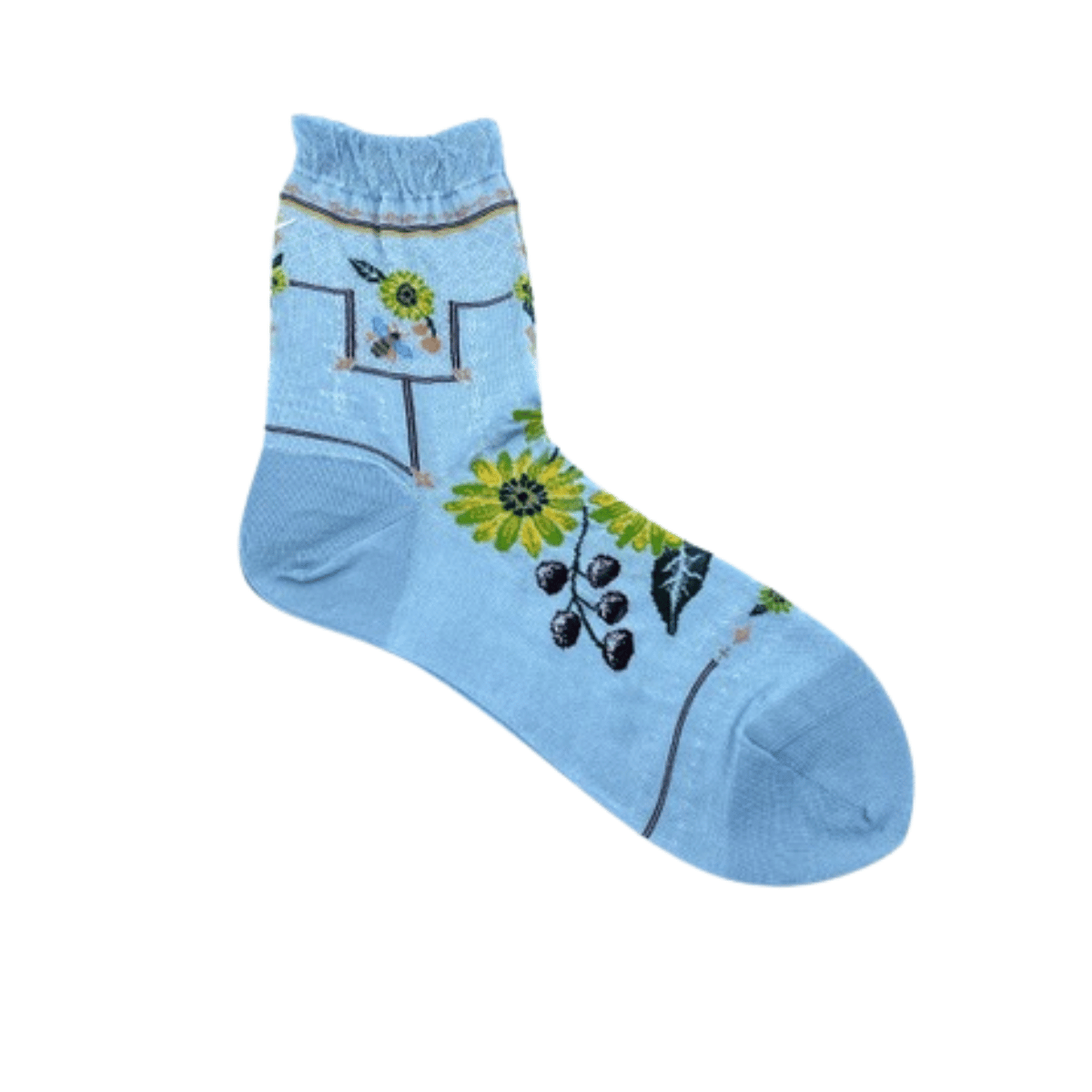 Short Sock Gerbera - L. Blue