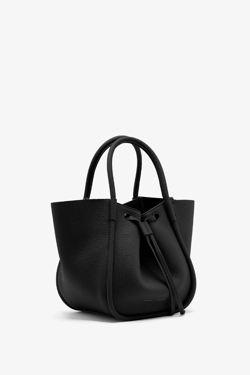 Small Ruched Tote - Black