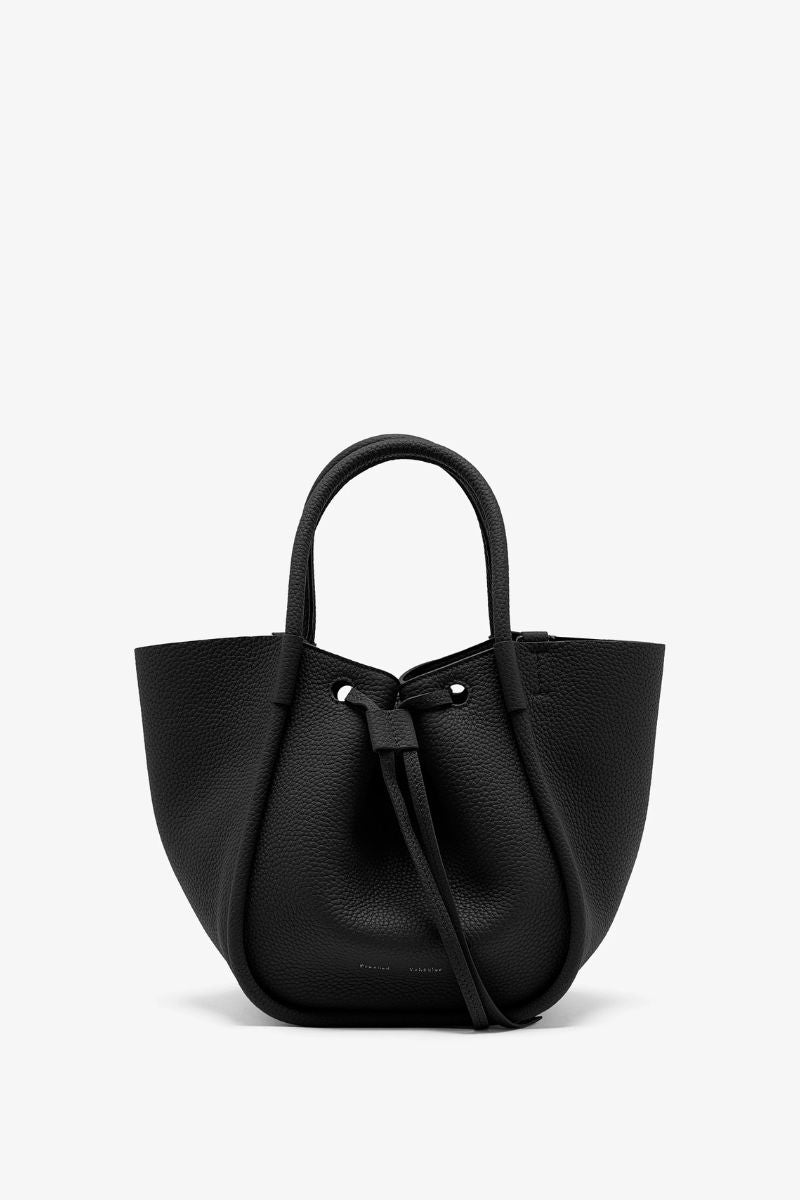 Small Ruched Tote - Black