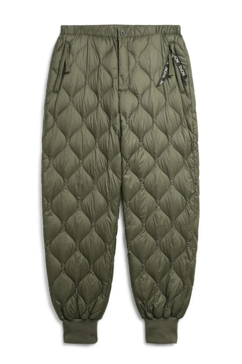 Military Down Pants - Olive