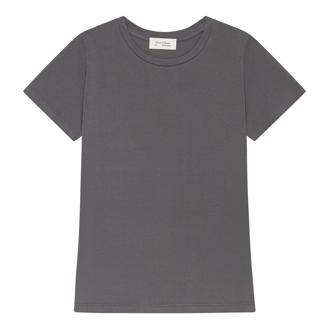 Organic Wilma T-shirt - Asfalt