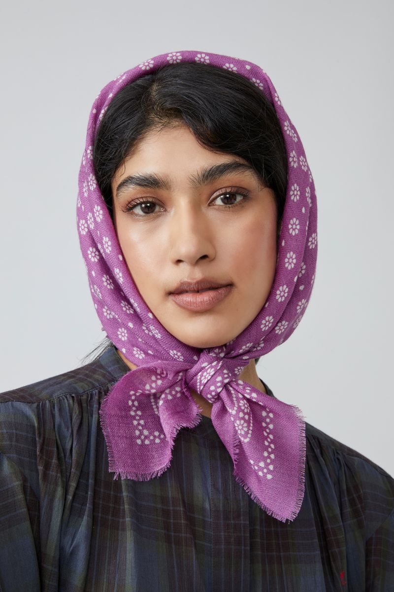 Wool Foulard no.676 - Azalea
