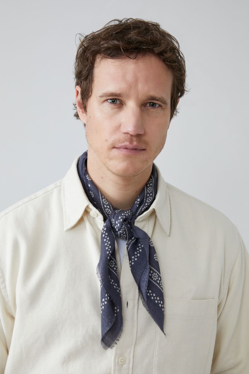 Wool Foulard no.676 - Slate Grey