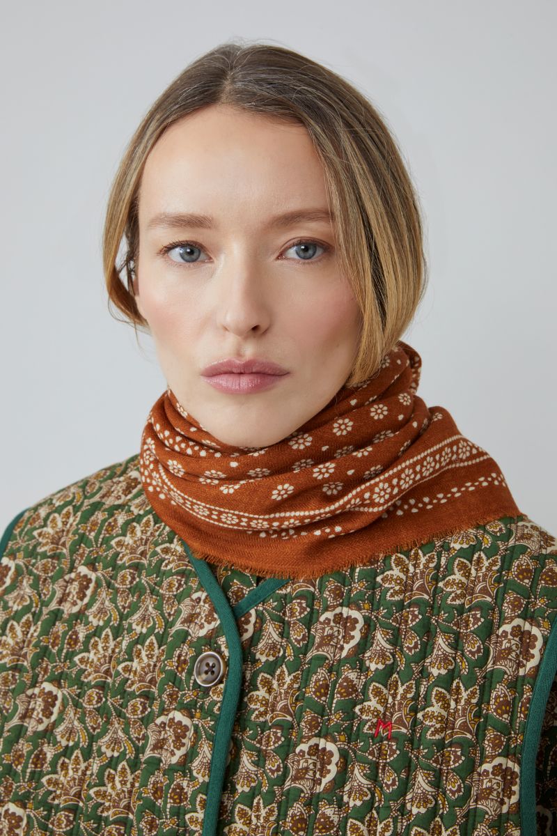 Wool Foulard no.676 - Toffee