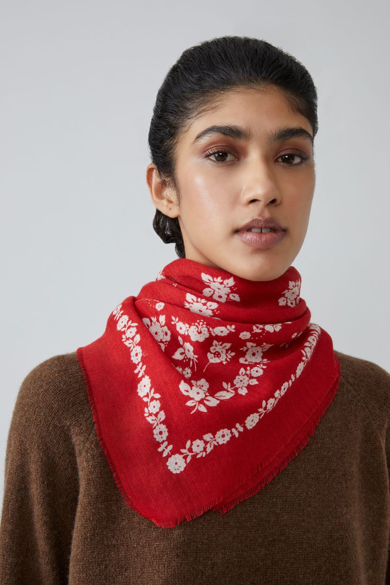 Wool Foulard no.797 - Lipstick