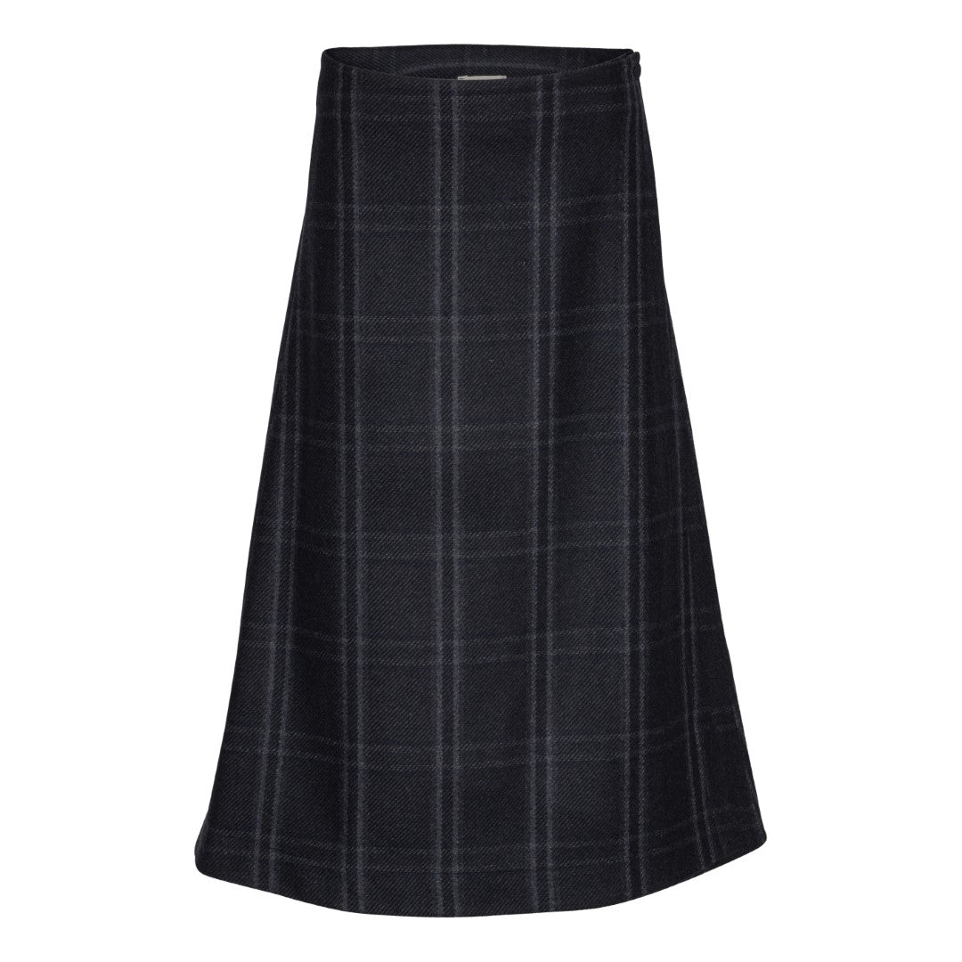 Wrap Skirt - Checkered blue-grey