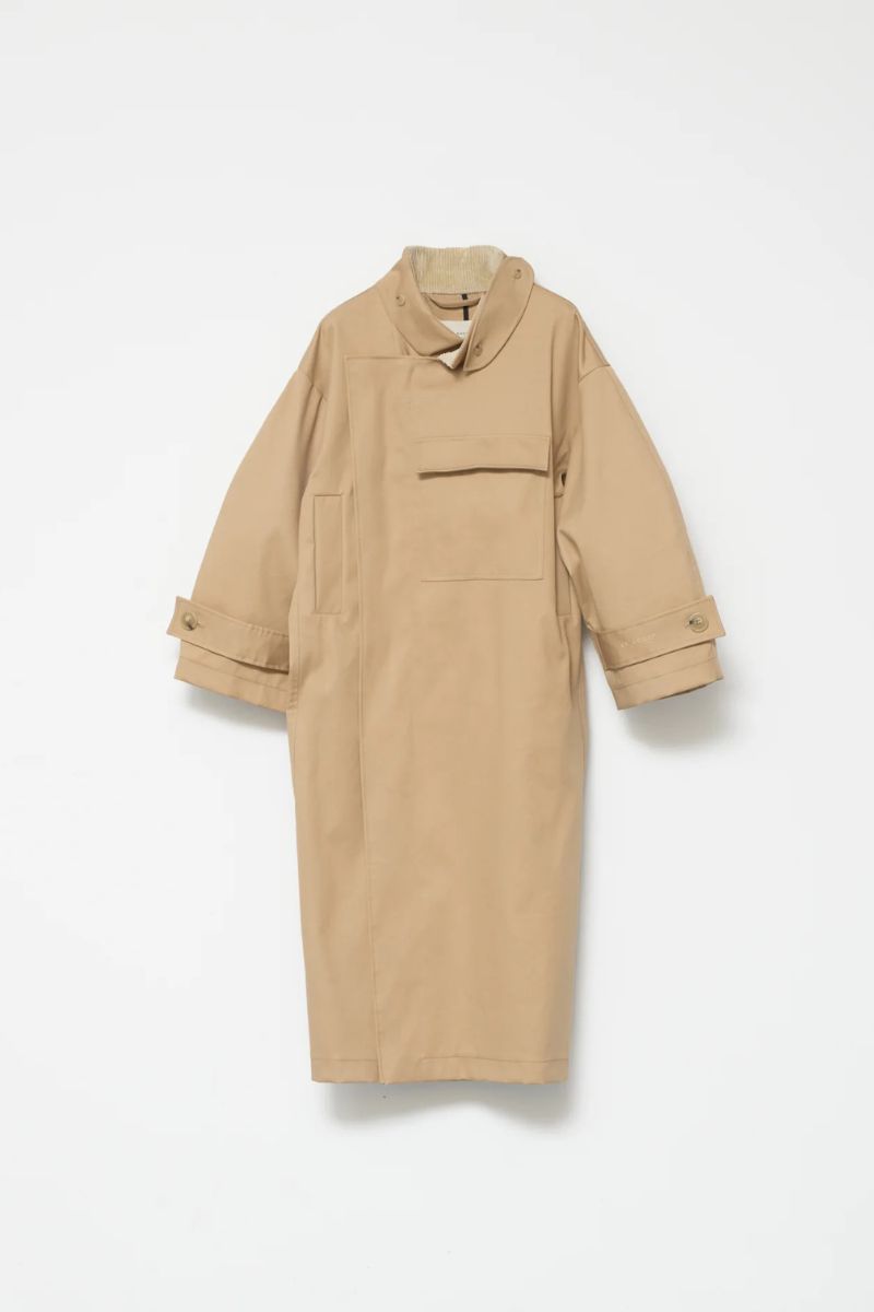 Water Resistant Coat - Cool Beige