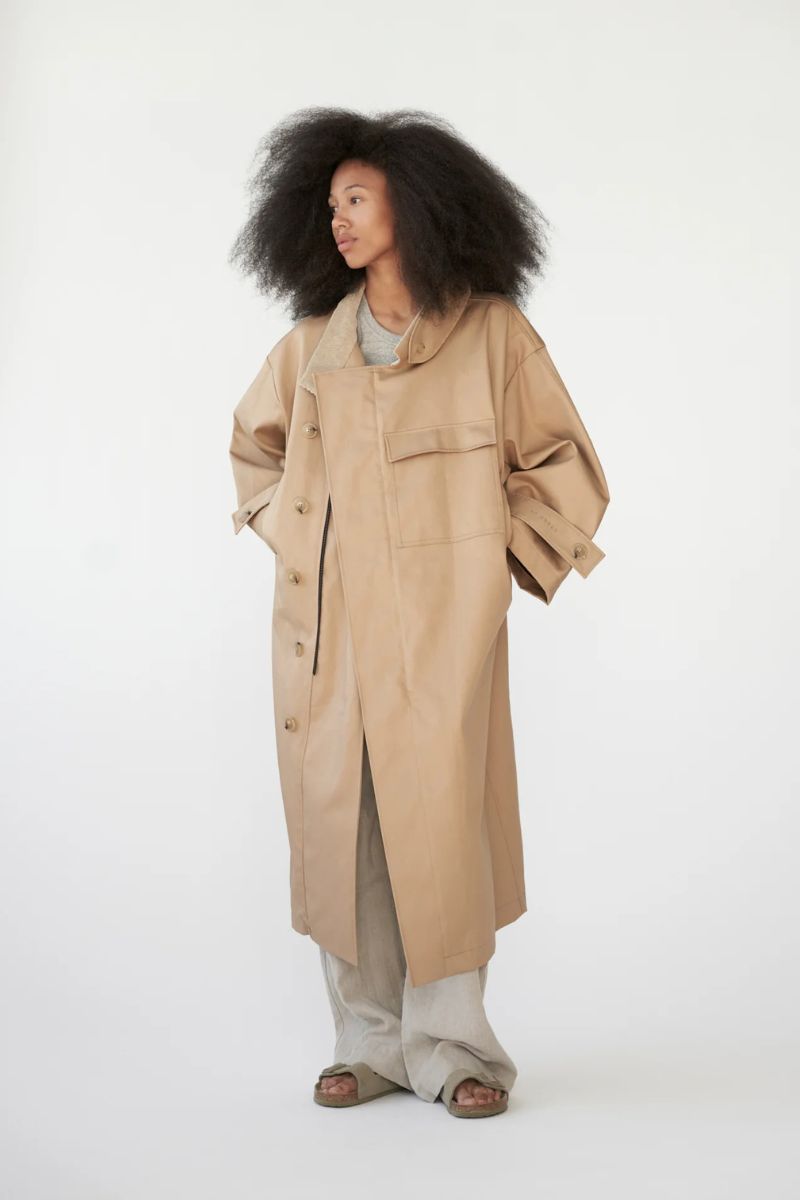 Water Resistant Coat - Cool Beige