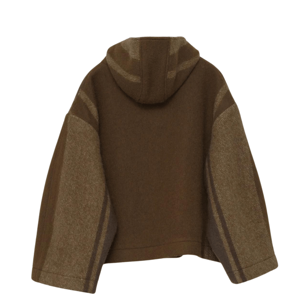 Klippan Boiled Wool Hooded Jacket - Brown