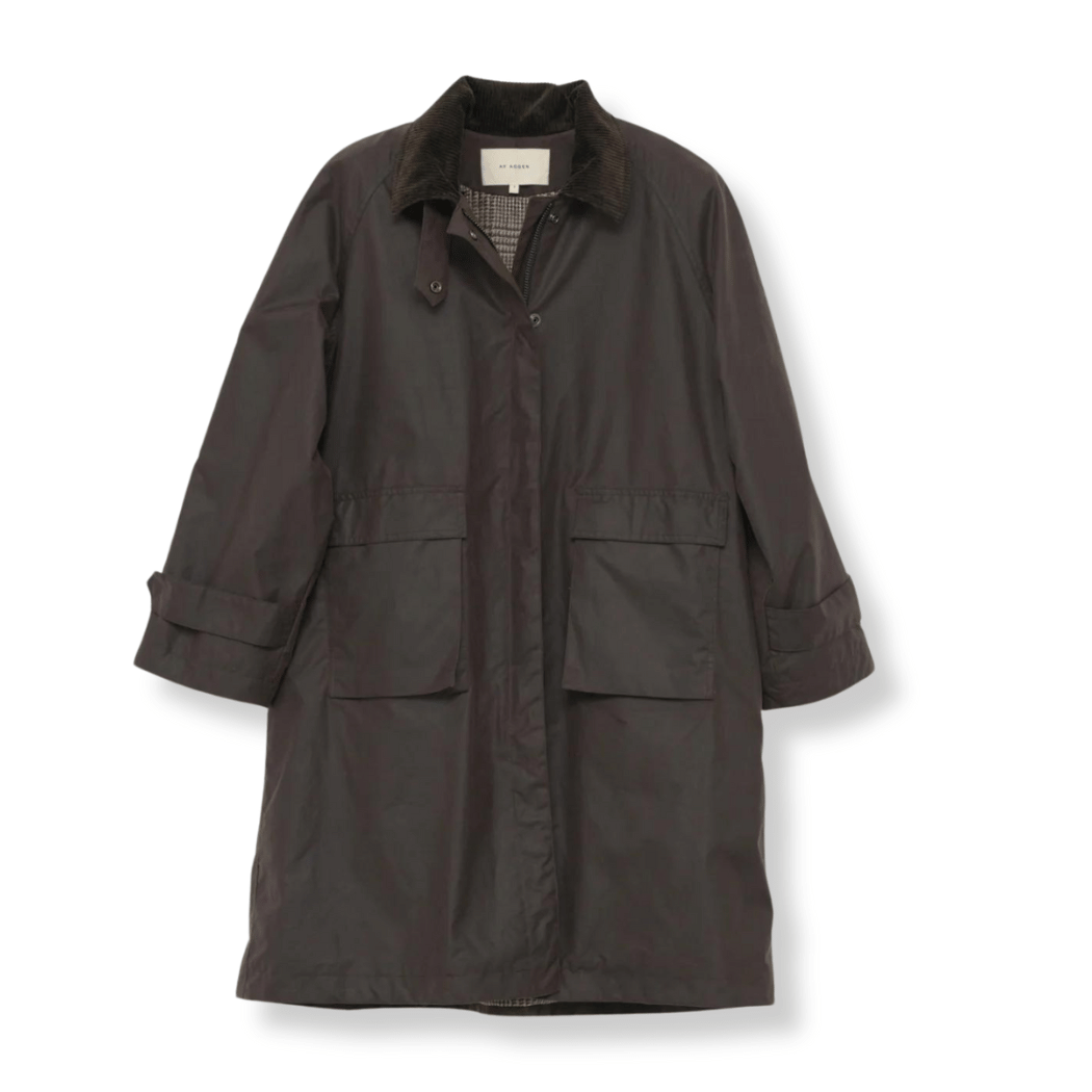 Oilskin Coat - Brown