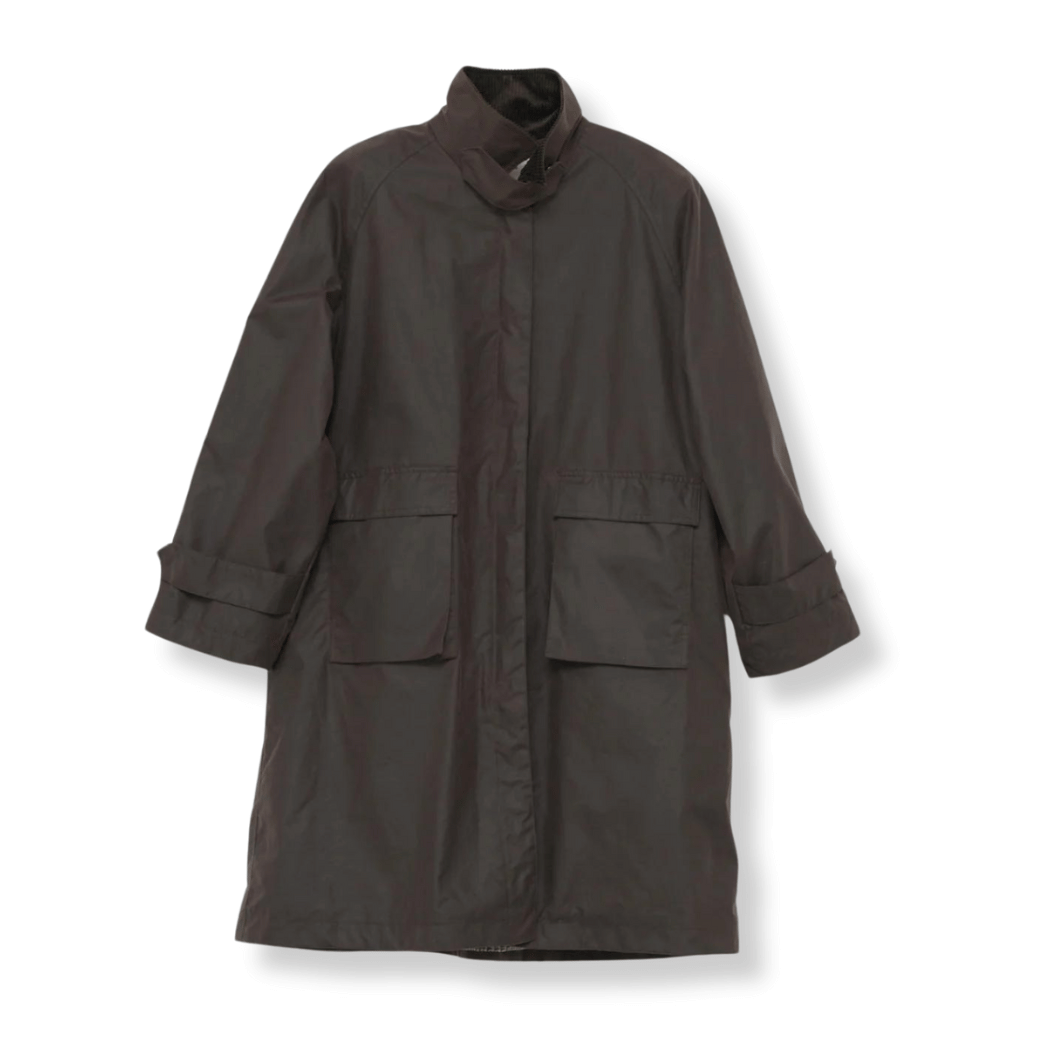 Oilskin Coat - Brown