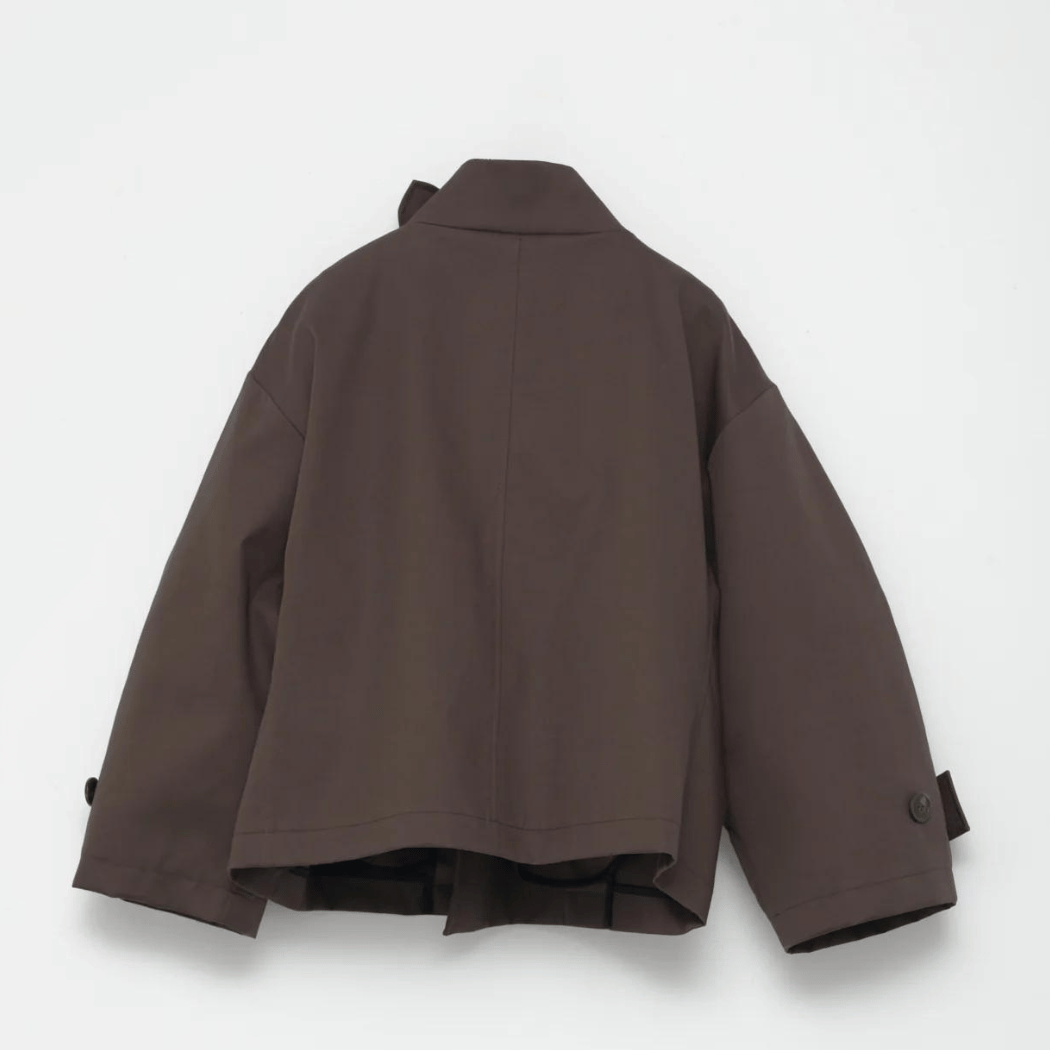 Water Resistant Trench Jacket - Dark Brown