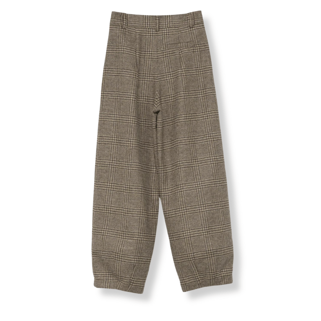 Shetlands Wool Casual Pants - Brown/Beige