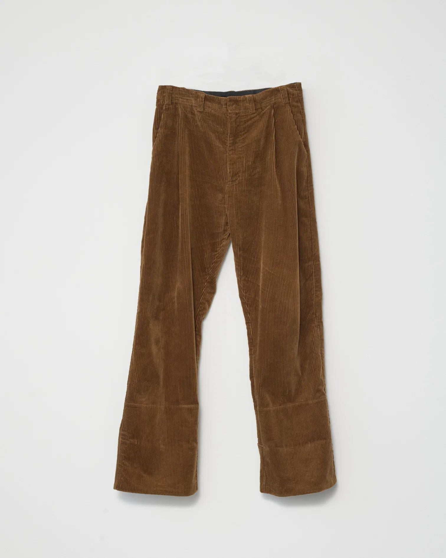 Corduroy Box Pants - Tobacco