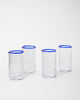 Peter Glass Large - Sapphire Set of four