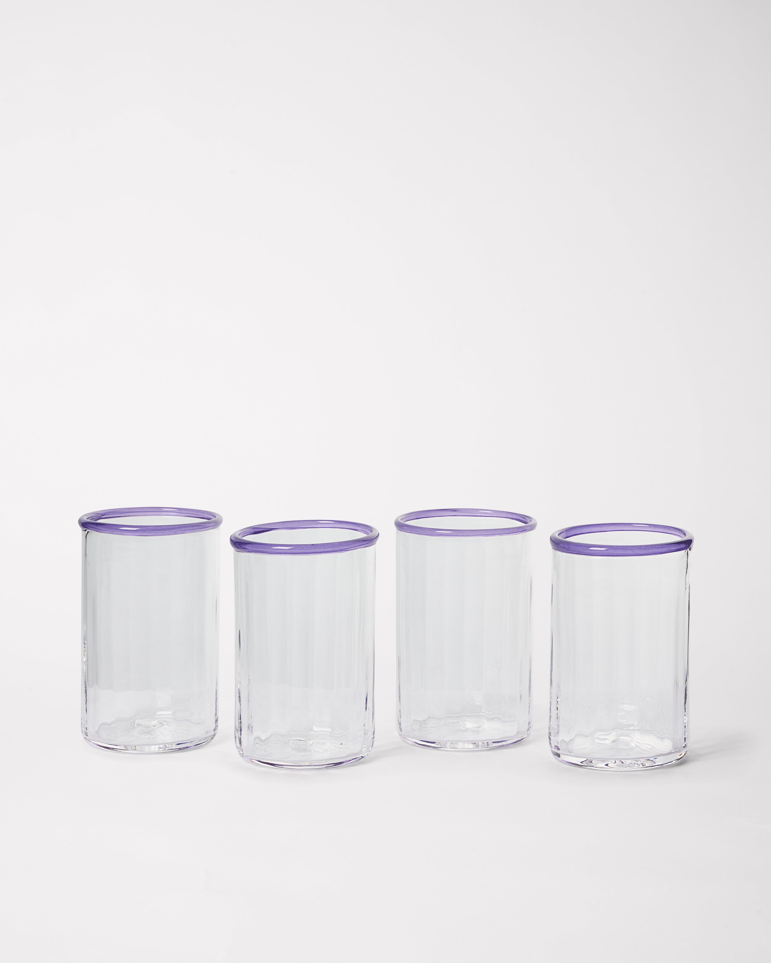Peter Glass Small - Amethyst Set of four