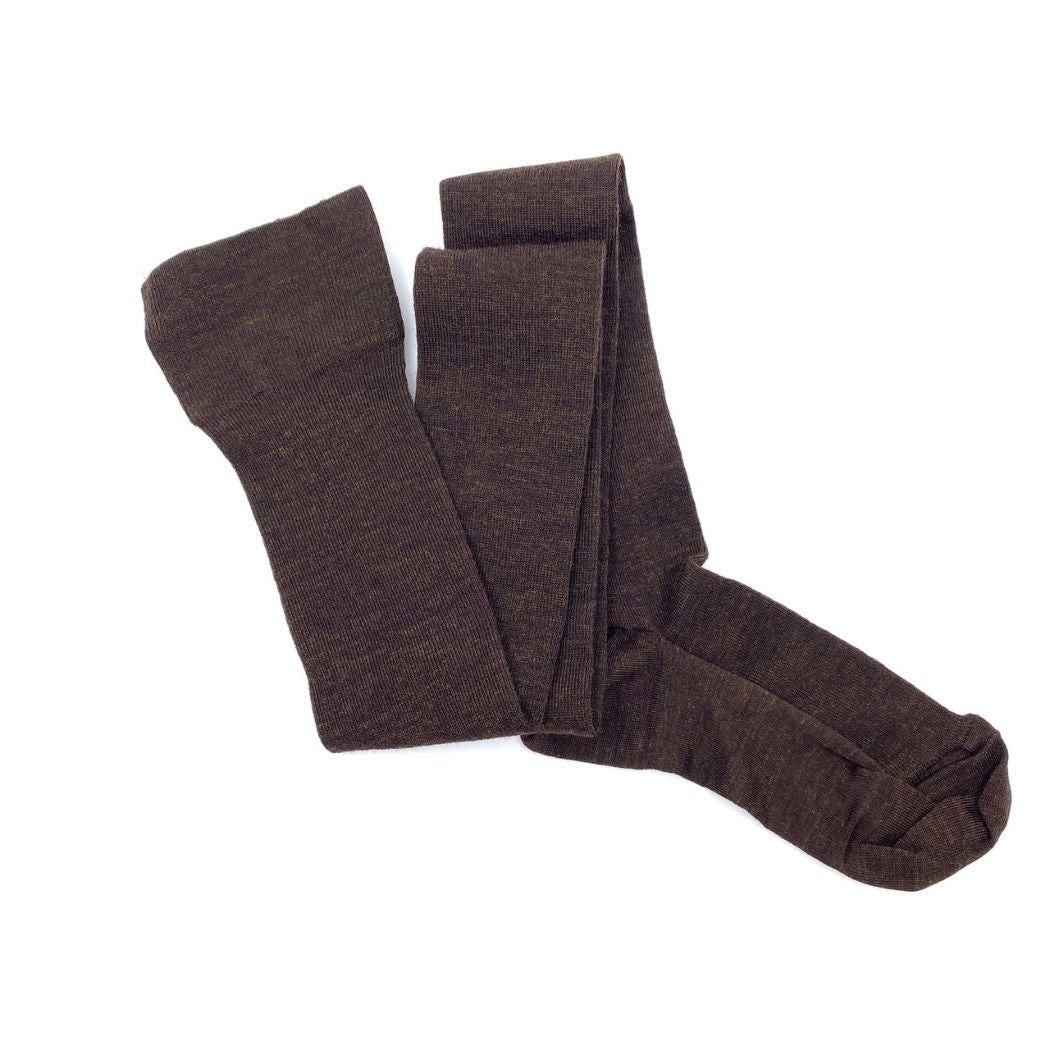 Rib Strømpebukser - Brown