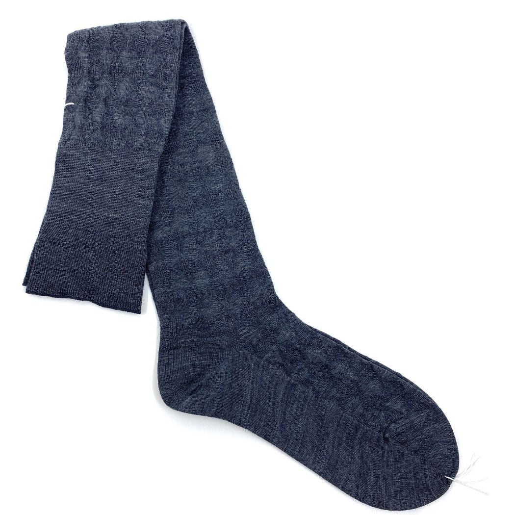 Super Merino Links - High Socks - Mix Grey