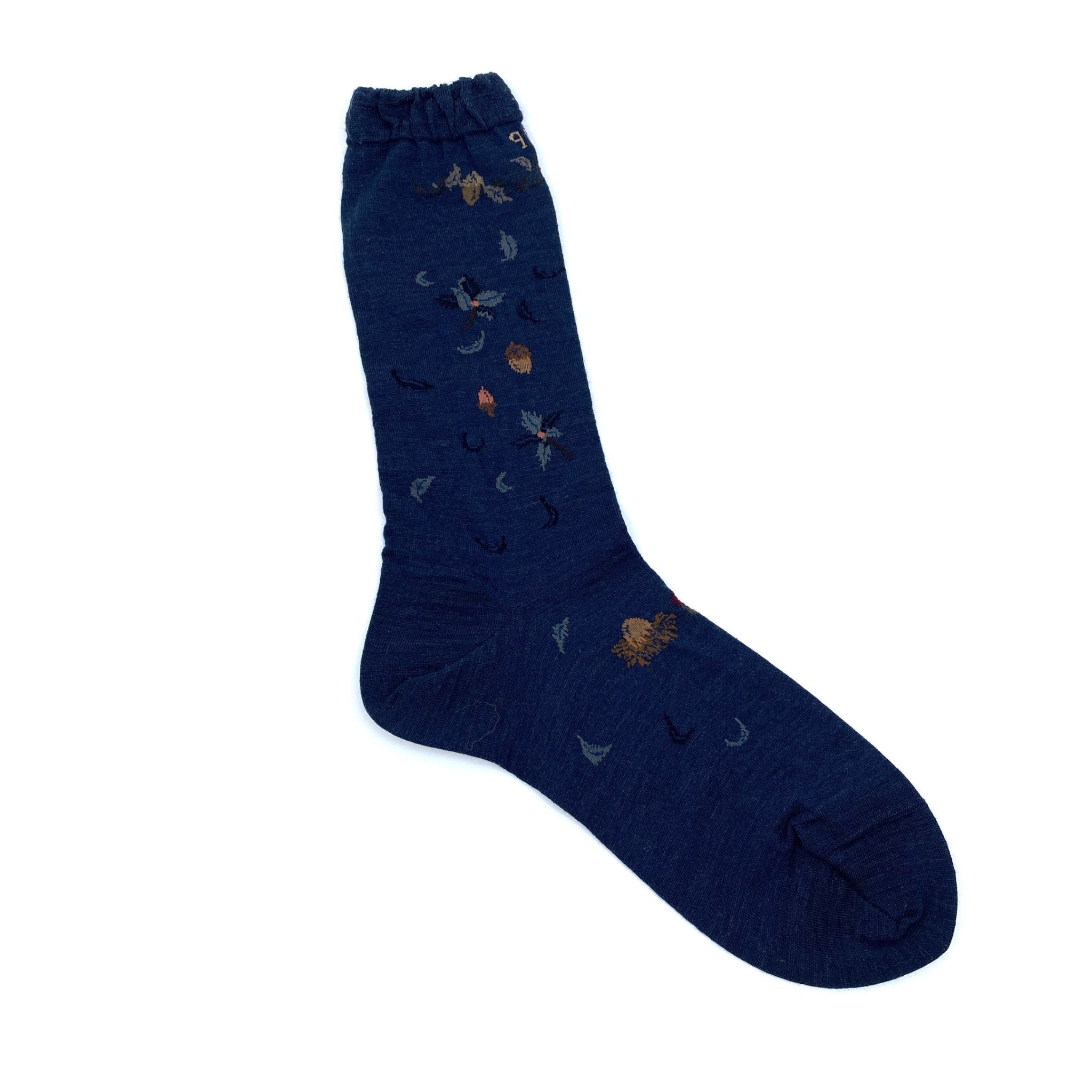 Wind &amp; The Acorn Tree Socks AM-806 - Navy