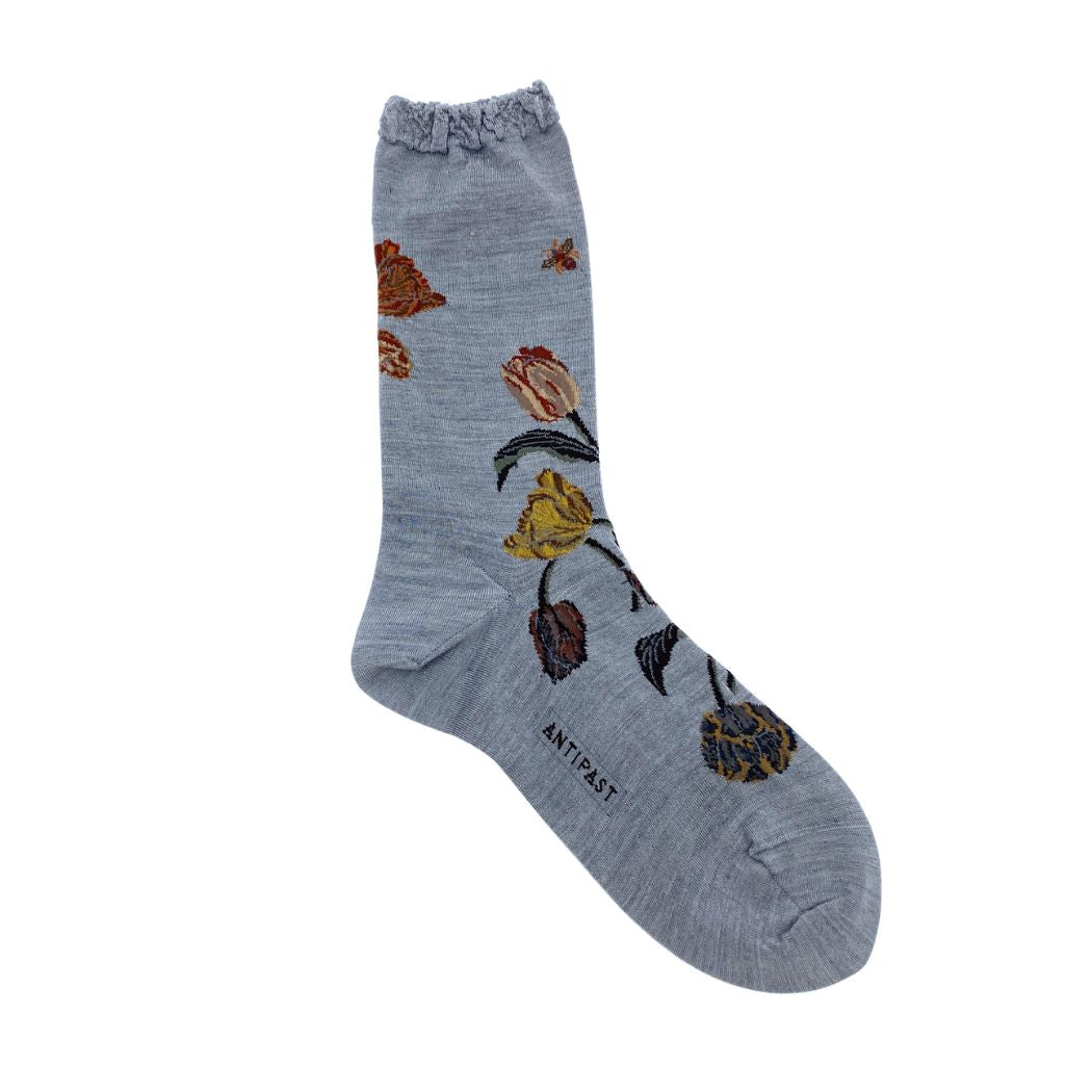 Bouquet Tulip Socks AM-805HS - Grey