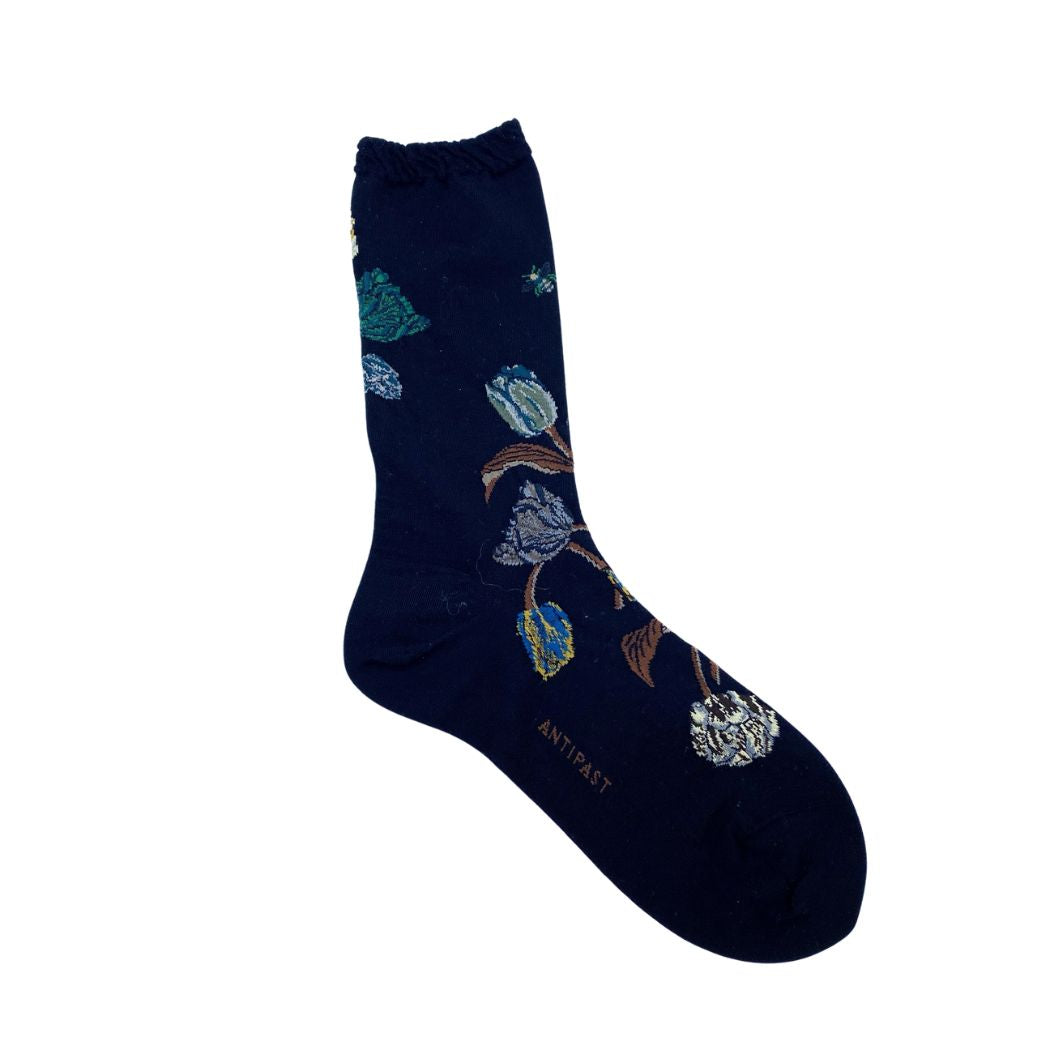 Bouquet Tulip Socks AM-805HS - Navy