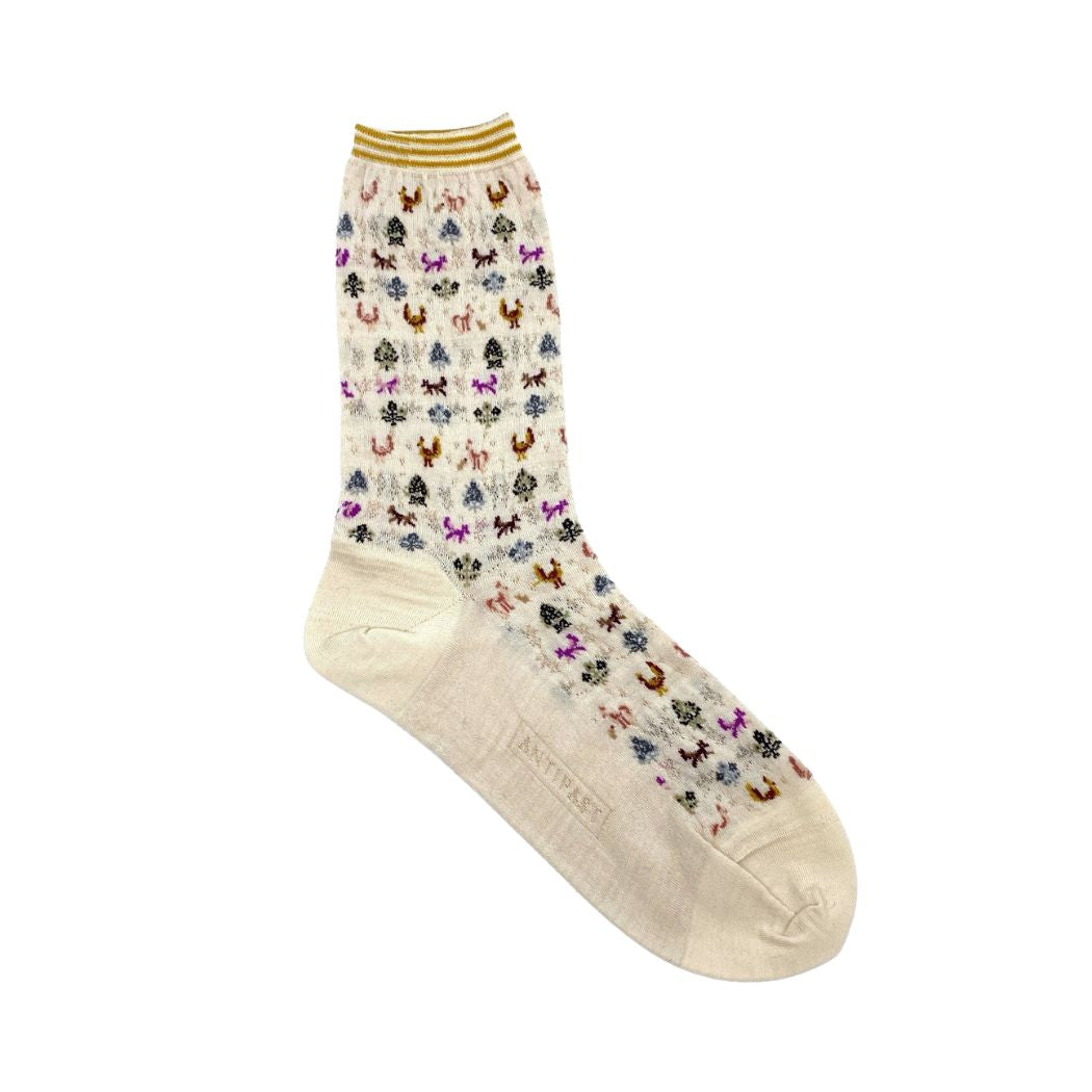 Forest Mate Socks AM-737AHS - Ivory