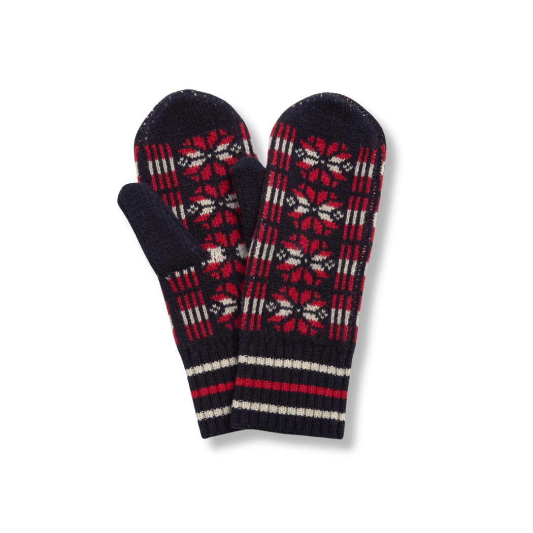 Ayla Knit Mittens - Stripes