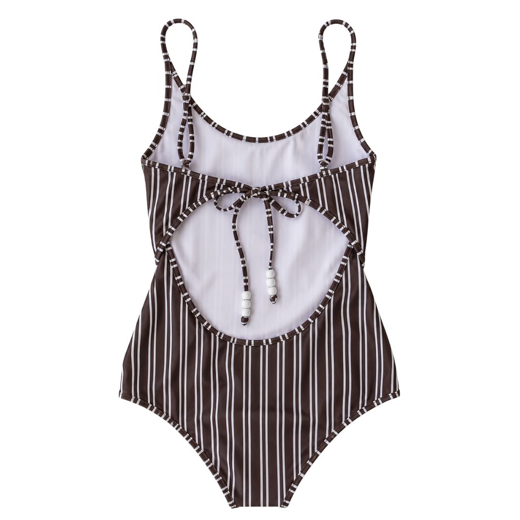 Saona Badedragt - Brown Stripe