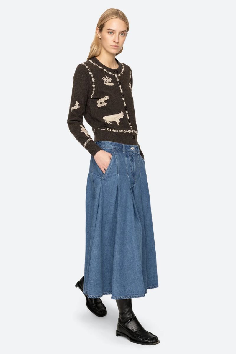 Margeurite Cardigan - Coffee
