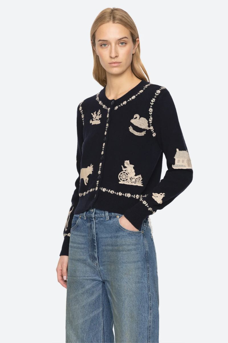 Margeurite Cardigan - Navy