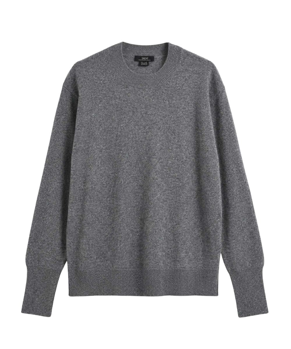 Cashmere Crew Neck Sweater - Gray