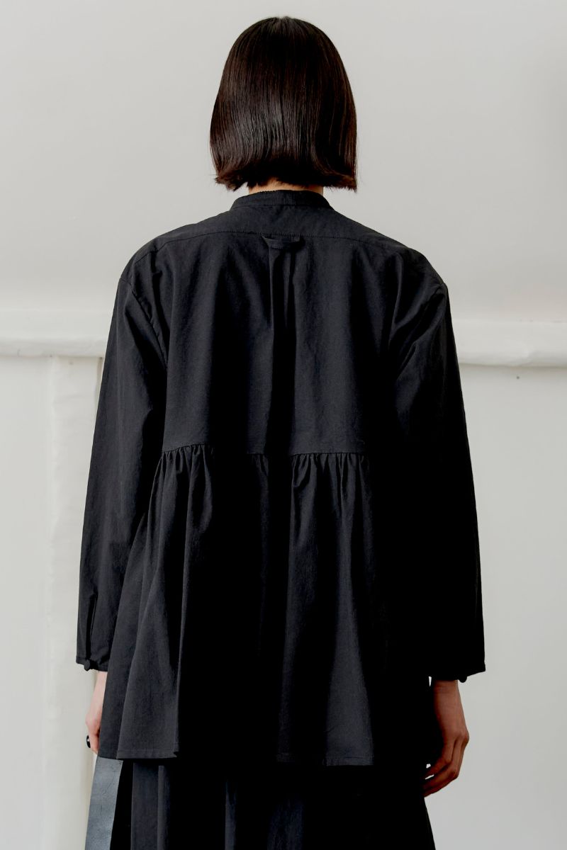 Japanese Cotton Penny Top - Black