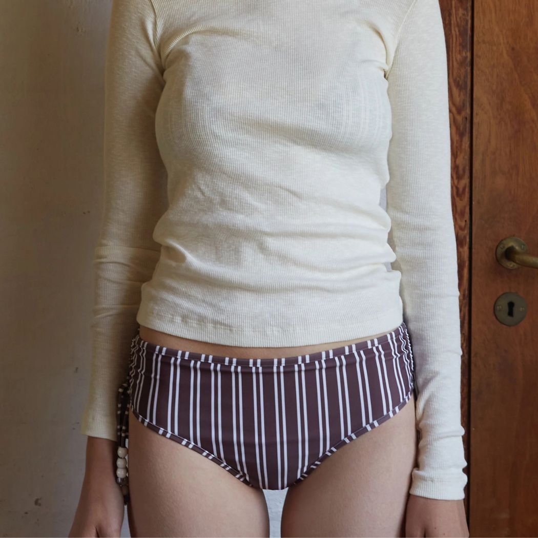 Dolly Bikinitrusse - Brown Stripe