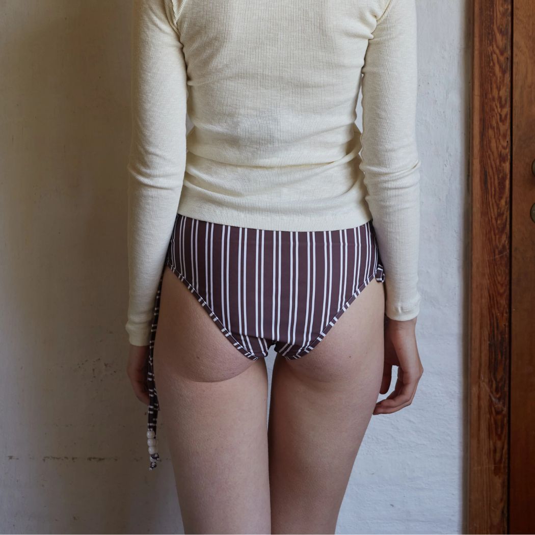 Dolly Bikinitrusse - Brown Stripe